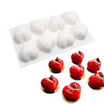 8 cavity heart Silicone Mould for mousse,baking,desserts etc