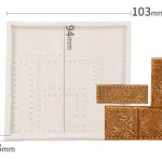 Riveted metal Embossed texture Fondant silicone Mould