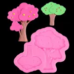 2 cavity tree silicone mould