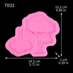 2 cavity tree silicone mould