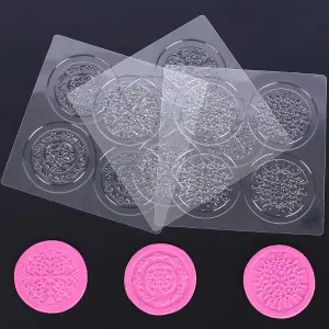 3pcs/set Baking cupcake Texture Fondant Embossing Impression sheet
