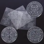 3pcs/set Baking cupcake Texture Fondant Embossing Impression sheet