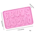 Silicone Number Silicone Mould for chocolate fondant popsicle