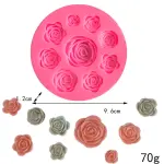 Rose flower silicone mould