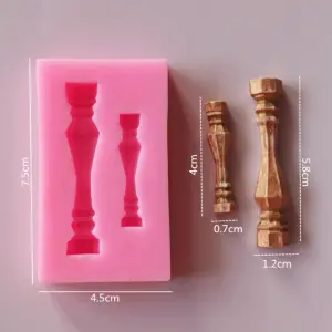 European Column Cake Border silicone mould
