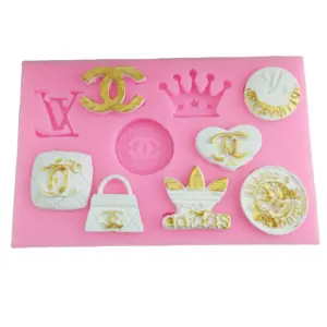 Brand logo channel LV silicone mould