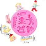 Baby Shower theme Silicone Mould