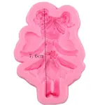 Cute Baby girl with angel wings Silicone Mould