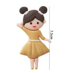 1 pcs Cute girl cake toy topper