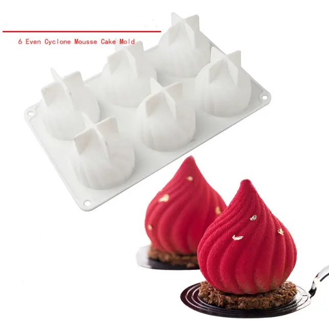 large 6 Cavity Modak silicone mould