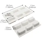 6 cavity Love Silicone Mould for mousse,baking,desserts etc