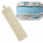 Embossed pattern edge silicone mould