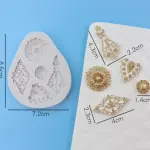 Mini jewel brooch silicone mould
