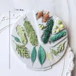Pinecone leaf Petal with berry silicone mould