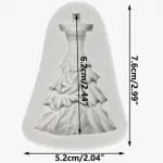 Wedding Dress Silicone Mould style 1