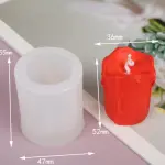Burnt Shape Pillar Candle Silicone Mould