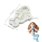 Cute 3D Mermaid silicone mould