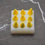 2 pcs Cone and swirl silicone mould