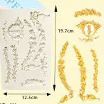European Retro Style Drape Pattern Silicone mould