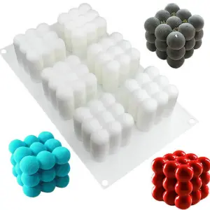 6 Cavity Bubble theme Silicone Mould