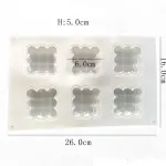 6 Cavity Bubble theme Silicone Mould