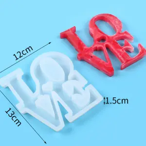 1 pcs Large Love silicone mould