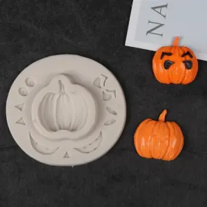 Pumpkin with eyes theme Halloween Mould