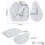 2 PCS Sunflower & Daisy Leaves Silicone Mould & Veiner