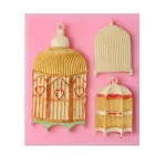 3 cavity Bird cage Silicone mould