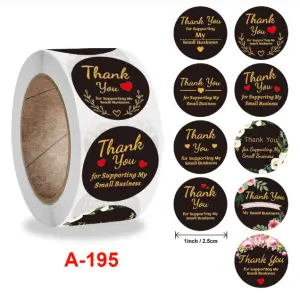 Thank you for supporting my small Business Stickers Roll 1 Inch diameter 500 sticker roll