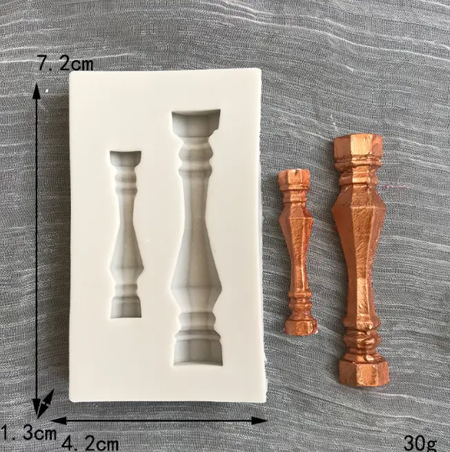 2 Cavity Classic Pillar silicone mould