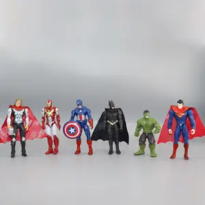 6 Pieces Avengers Super-Hero Cake Topper Decorations Figurines