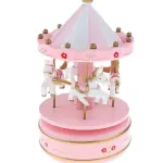 Merry Go Round Carousel Music Box cake Topper
