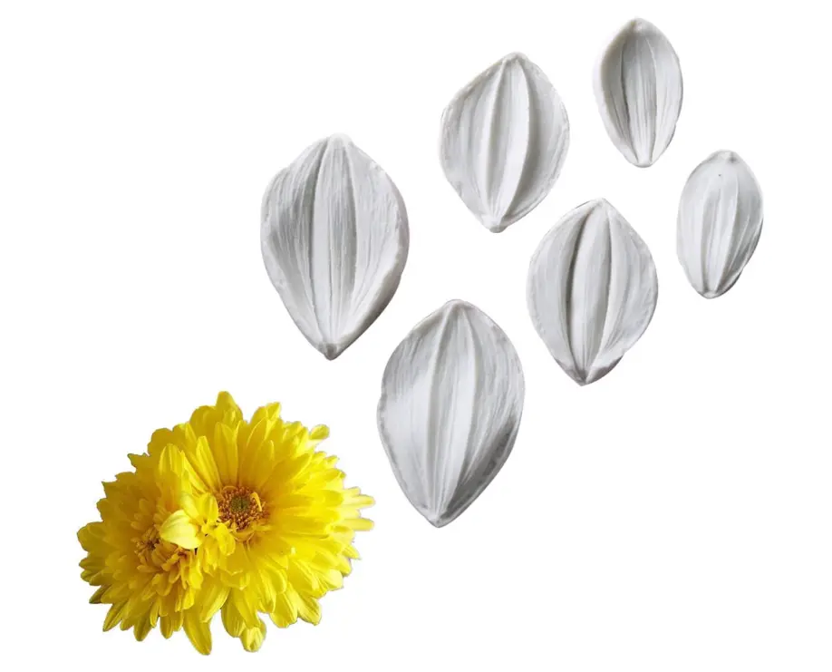 6 pcs Dahlia Flower petal veiner set