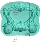 Large Detailed Cinderella Carriage Silicone mould