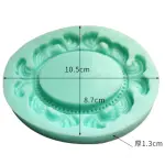 Large Oval carved Frame silicone mould