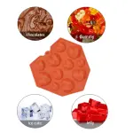 11 cavity Abstract heart Chocolate silicone Mould
