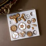 4 Pcs 3D Wheel Clock Gears theme Mould
