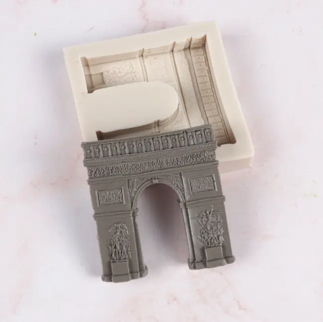 French Carved Building Gate Silicone Mould