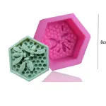 3D Bee Honeycomb Silicone mould style 2