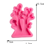 Cute Tree with flowers and bird Nest silicone mould