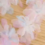 1 Meter three-dimensional multi-color gradient three-dimensional organza flower ribbon lace