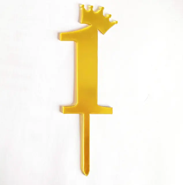 Single Number 1 Cake Toppers