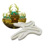 Large Reindeer Horn silicone mould