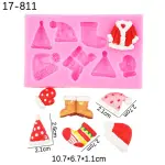 Christmas Clothes socks shoes jacket theme silicone mould