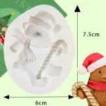 Christmas Bear Holding candy Silicone mould