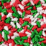 Mixed Colour Christmas Tree Sprinklers 100gm