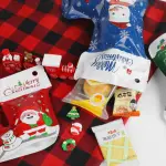 1 pcs Smell Proof Christmas Theme Sock Shape Self-sealing Ziplock Pouch