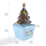 Blue 3D Christmas tree Box (1 PACK = 10 PIECES)