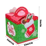 Small Christmas Snowman theme Gift Box (1 PACK = 10 PIECES) Style 3